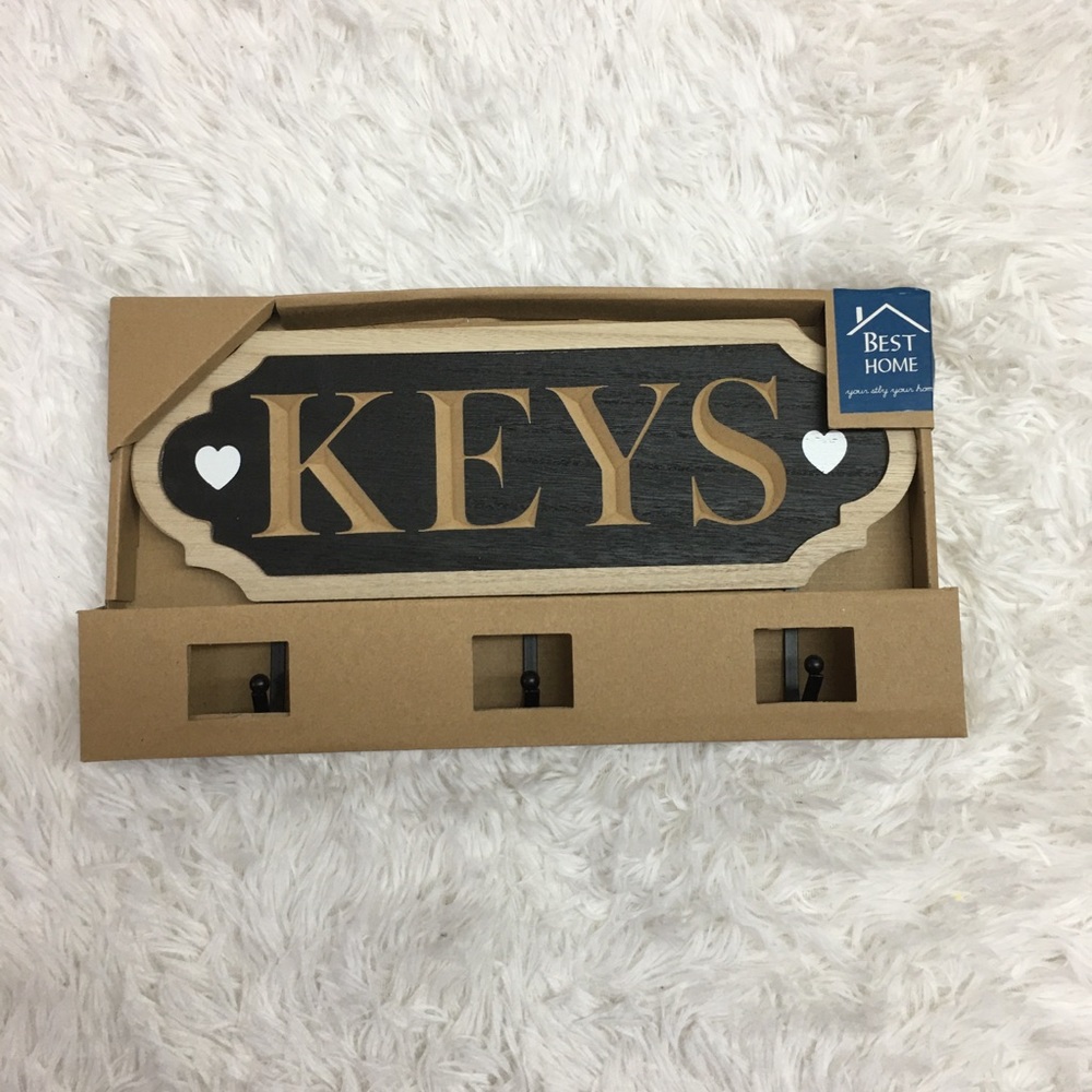 New in Box. Keys Wooden Keys Hanger